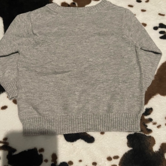 Gray Dinosaur baby sweater - Picture 3 of 5
